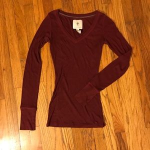V-Neck Long Sleeve Tee